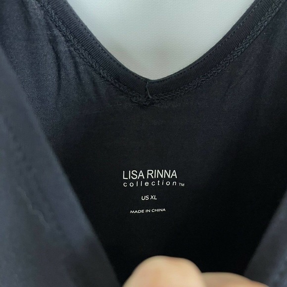 Lisa Rinna Collection Womens Sleeveless Jumpsuit 2X Black NWOT - Picture 7 of 10